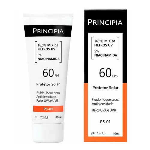 Protetor Solar Principia Ps-01 Fps60 16,5% Mix 40Ml