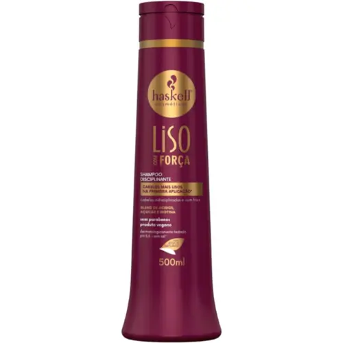 Shampoo Haskell Liso Com Força 500ml