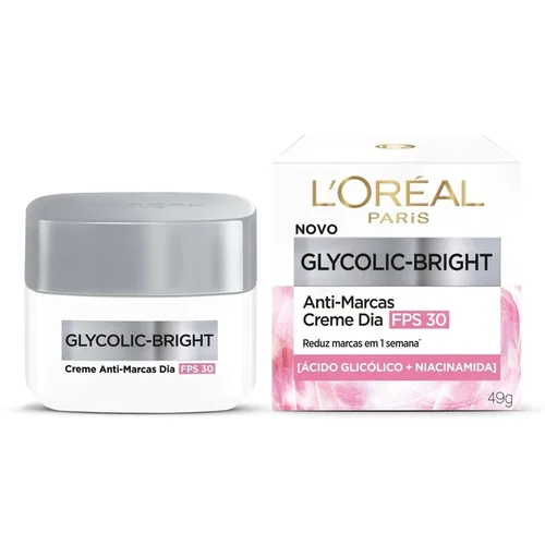 Creme Anti Marcas Diurno Fps30 Loréal Paris Glycolic Bright 49G