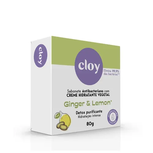 Sabonete em Barra Creme Cloy Ginger Limon 80G