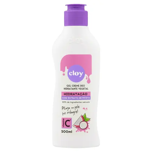 Hidratante Corporal Gel Creme Cloy Vitamina C 200ml