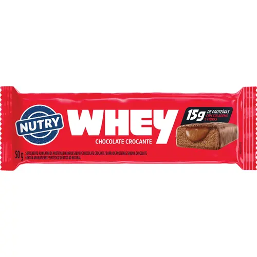 Barra De Proteína Nutry Whey Chocolate Crocante 50G