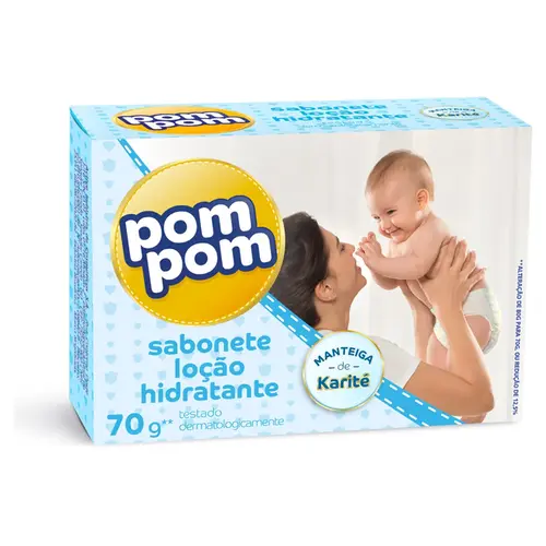Sabonete em Barra Infantil Pom Pom Hidratante 70G