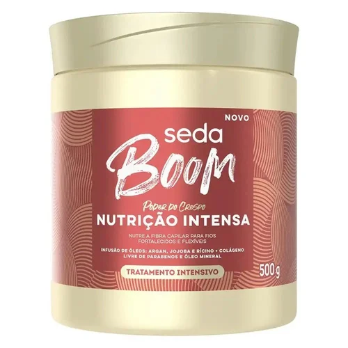 Máscara De Tratamento Seda Boom Nutrição Intensa 500G