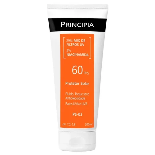 Protetor Solar Principia Ps-03 Fps60 29% Mix 200Ml