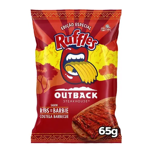 Chips Ruffles Outback Ribs 65G