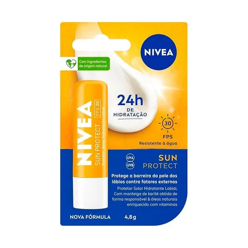 Protetor Solar Hidratante Labial Nivea Sun Protect Fps30